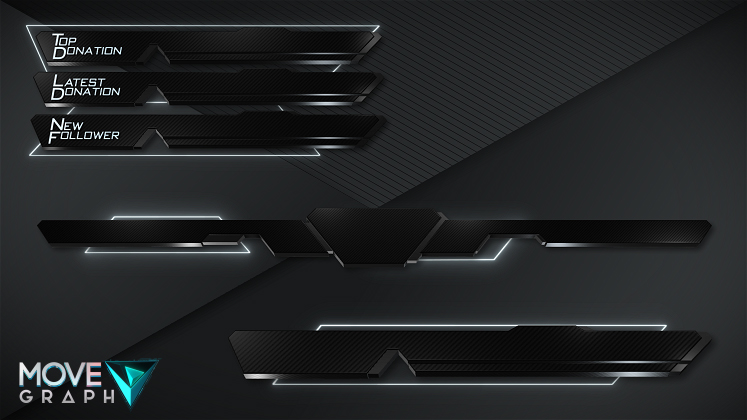 black and white twitch overlay
