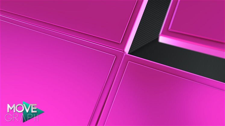 Modern Video Transition on pink