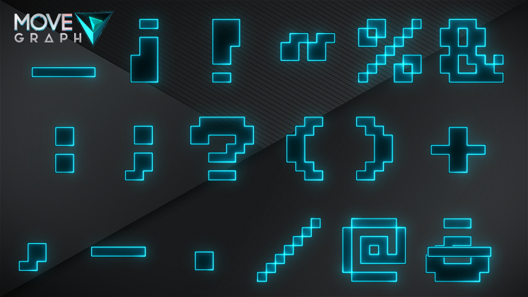 pixelate letters png
