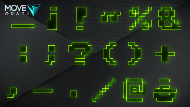 pixelate symbols