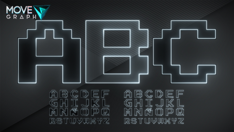 white alphabet
